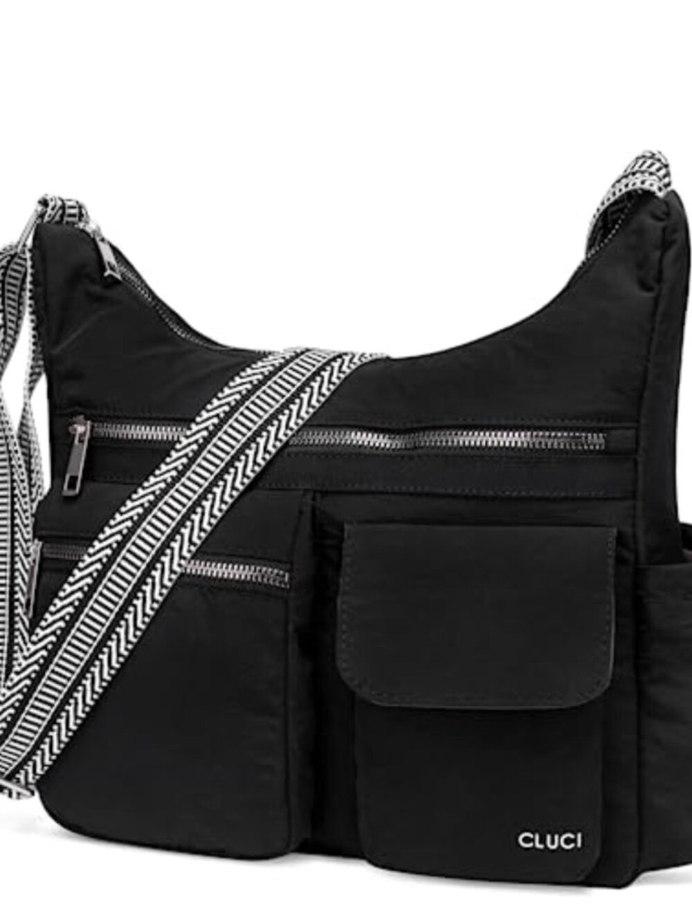 CLUCI Water-Resistant Nylon Crossbody Shoulder Bag Purse with Adjustable Strap